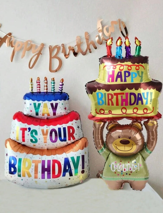 Happy Birthday Cake Balloon
