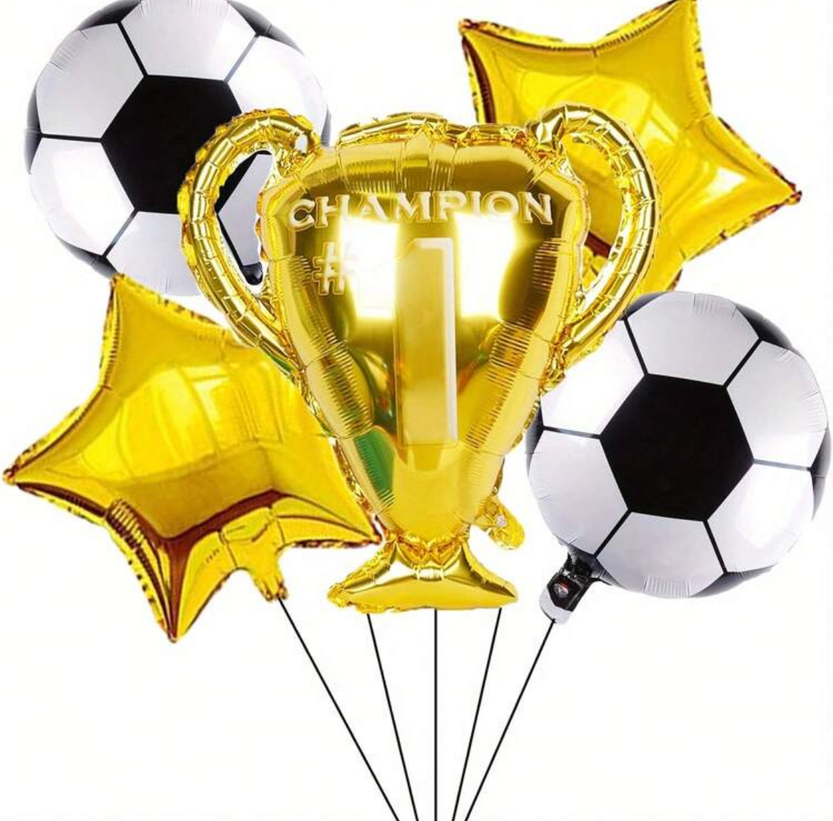 Champion Cup Football Foil Balloon Set